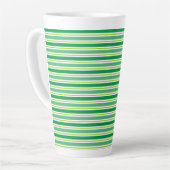 Tasse Latte St. Patrick's Day Green Stripes Pattern-54608 (Angle gauche)