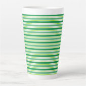 Tasse Latte St. Patrick's Day Green Stripes Pattern-54608 (Devant)