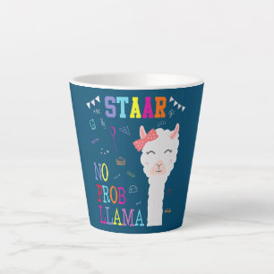 Tasse Latte STAAR Test Day Squad No Prob Llama Llama Enseignan