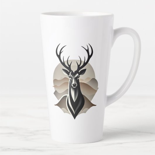 Tasse Latte Stag Majestic - Esprit sauvage (Droite)