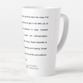 Tasse Latte Stanford BAD Lab - Poème de groupe (Angle droit)