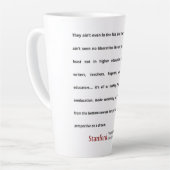 Tasse Latte Stanford BAD Lab - Poème de groupe (Angle gauche)