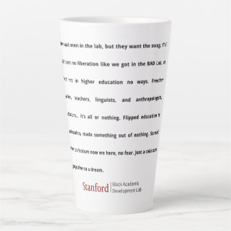 Tasse Latte Stanford BAD Lab - Poème de groupe