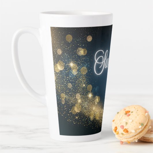 Tasse Latte Star de tir d'or surprise (En situation)