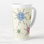 Tasse Latte Starburst franciscain du milieu du siècle 3 (Angle droit)