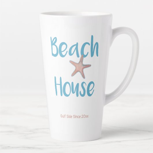 Tasse Latte Starfish Beach House (Droite)