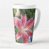 Tasse Latte Stargazer Lilies Jardin Floral (Angle droit)