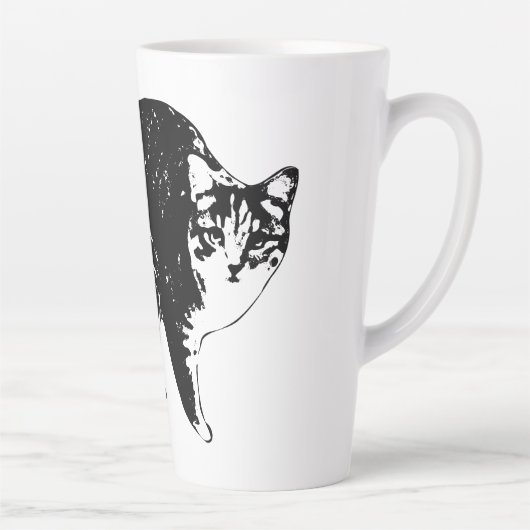 Tasse Latte Starglow Tabby Peek (Droite)