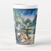 Tasse Latte Starlit Garden Porch Sheltie Dream (Devant)