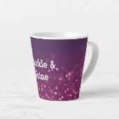 Tasse Latte Stars Bokeh Rose (Angle droit)