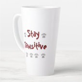 Tasse Latte Stay Pawsitive (Angle gauche)