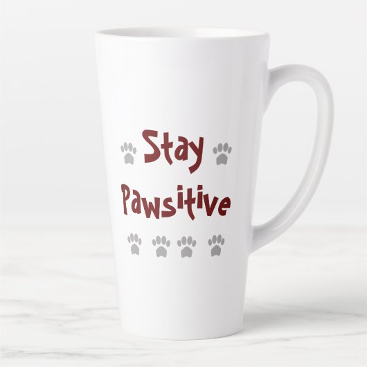 Tasse Latte Stay Pawsitive (Droite)