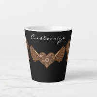 Steampunk Coeur ailé avec engrenages Thunder_Cove