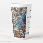 Tasse Latte "Steampunk cosmique (Devant)