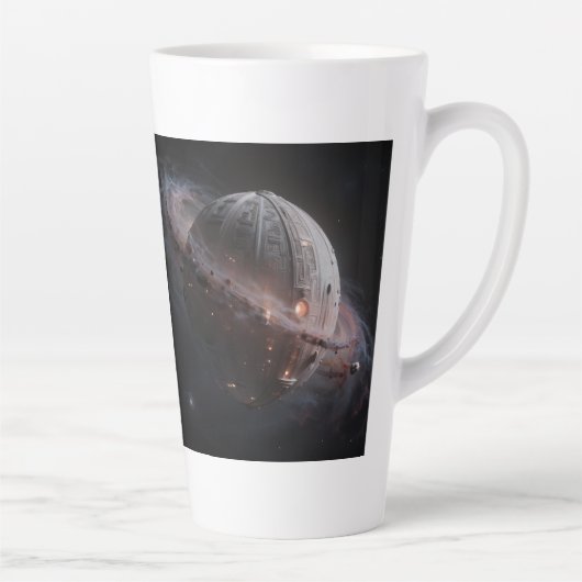 Tasse Latte Stellar Path – Voyage à travers l'univers (Droite)