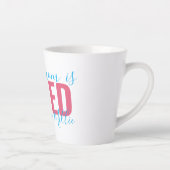 Tasse Latte Stepmaman Aimé par .. Rose Turquoise Personnalisé (Droite)