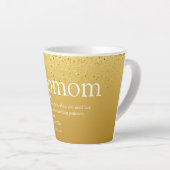 Tasse Latte Stepmaman Stepmère Définition Gold Parties scintil (Angle droit)