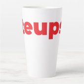 Tasse Latte Steups - Rouge (Devant)