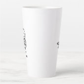 Tasse Latte Stickmen At Work - L'Électricien (Devant)