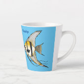 Tasse Latte Striped angelfish cartoon (Droite)