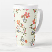 Tasse Latte Style Cottage Floral (Angle droit)