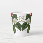 Tasse Latte Style d'été Fraise (Devant)