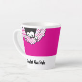 Tasse Latte Style Pop Art Kiwi (Angle gauche)