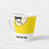 Tasse Latte Style Pop Art Kiwi (Angle gauche)