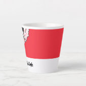 Tasse Latte Style Pop Art Kiwi (Devant)