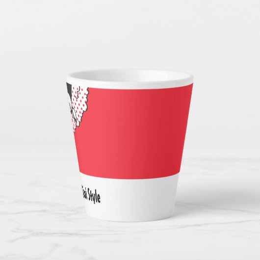 Tasse Latte Style Pop Art Kiwi (Devant)
