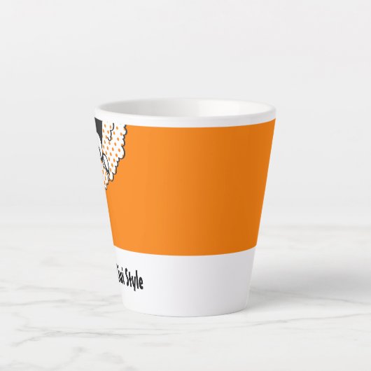 Tasse Latte Style Pop Art Kiwi (Devant)