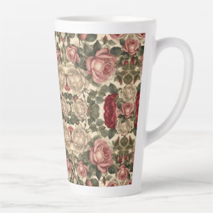 Tasse Latte Style victorien Motif vintage