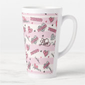 Tasse Latte Style XOXO Valentine's Day (Droite)