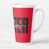 Tasse Latte Stylish Black Lives Matt Typographie (Droite)