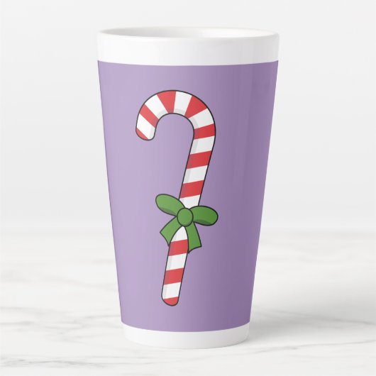 Tasse Latte Sucre de canne avec ruban vert (Devant)