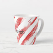 Tasse Latte Sucre de canne Red Stripes Noël (Angle droit)