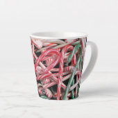 Tasse Latte Sucres de canne et menthe de Noël (Angle droit)