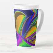 Tasse Latte Summerrainbow, Rainbowart 3D Abstrait (Angle droit)