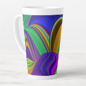 Tasse Latte Summerrainbow, Rainbowart 3D Abstrait (Angle gauche)