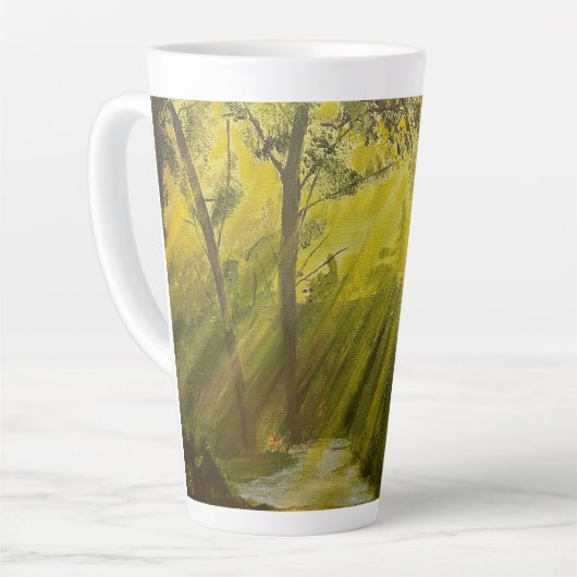 Tasse Latte Sun in the Woods, par Gary Poling (Angle gauche)