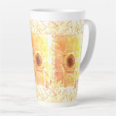 Tasse Latte Sunflower Vendredi (Angle droit)