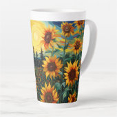 Tasse Latte Sunflowers (Angle droit)