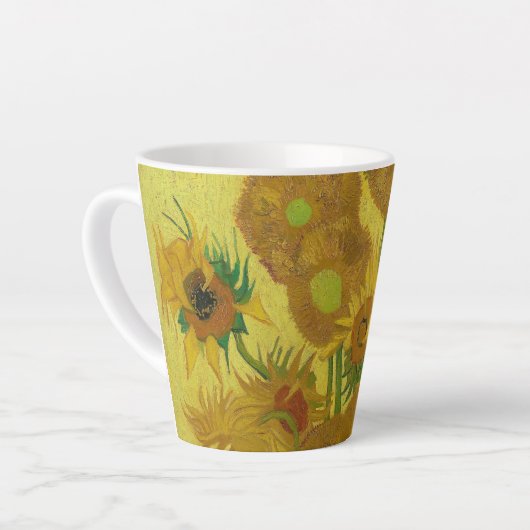 Tasse Latte Sunflowers-Vincent van Gogh Small (Angle gauche)