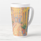 Tasse Latte Sunny European Street Architecture confortable Art (Angle droit)
