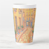 Tasse Latte Sunny European Street Architecture confortable Art (Devant)