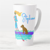 Tasse Latte SUP Life Illustrated Girl n Dog (Angle droit)