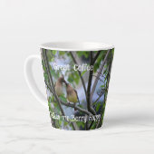 Tasse Latte Super café me rend Berry heureux (Angle gauche)