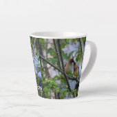 Tasse Latte Super café me rend Berry heureux (Angle droit)