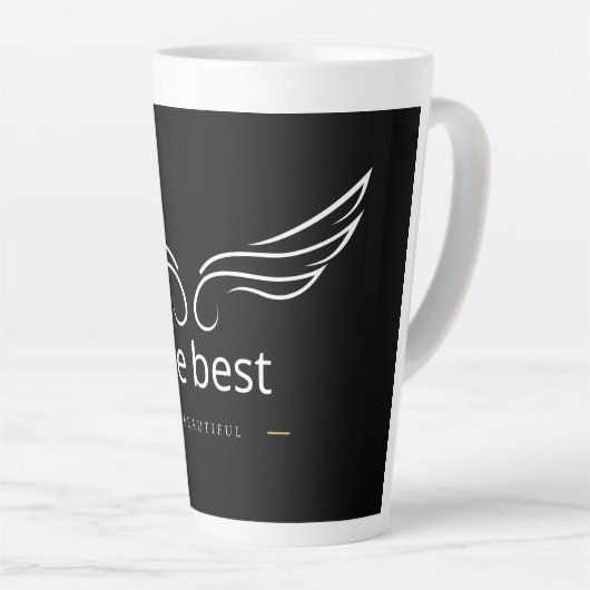 Tasse Latte Super Coffee Cup Design – Bold & Heroic Style for (Angle droit)