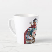 Tasse Latte Super Dad: 3D Character Illustration of a BBQ-Lovi (Angle gauche)